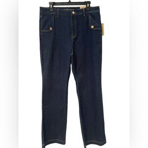 Micheal Kors Selma Bootcut Dark Blue Denim Jeans
Color: Indigo Size: 14
